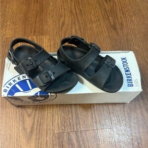 Birkenstock Toddler Kids Milano EVA Sandals Black Size 24 / US 6C Narrow